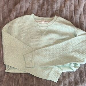 Lululemon Athletica Light Green Crew Neck Sweater